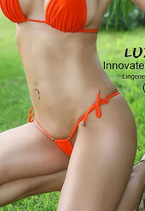 Maillot micro string luxe Ibiza Luxxa Orange