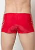 Ramsay boxer vinyle taille basse rouge