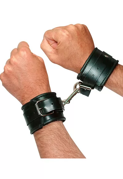 Leather Handcuffs padded