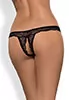 Crotchless thong Miamor Black