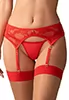 Red lace garter belt Aliosa