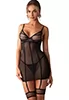 Sexy nightie with removable garters Nuites