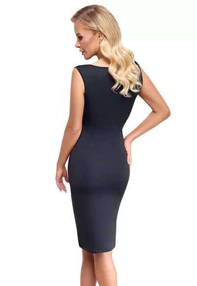 Bodycon dress cut-out neckline