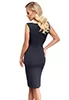 Bodycon dress cut-out neckline