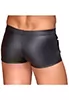 Boxer shorts snap button pockets matte black