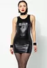 Feline wetlook two ways Dress and skirt