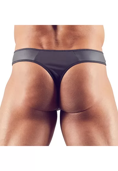 Mens thong neoprene sparkly rhinestones