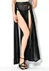 Saint Raphael black long slit skirt