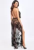 Transparent long halter dress Divinity