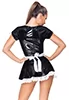 Vinyl dress in a maid style