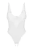 Alissium white crotchless bodysuit