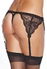 Black lace garter belt