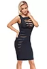 Bodycon dress cut-out neckline