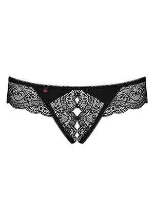 Crotchless thong Miamor Black