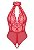 Dagmarie crotchless red bodysuit