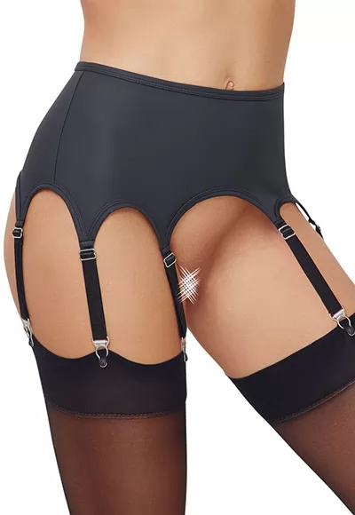 Matte look Suspender Belt