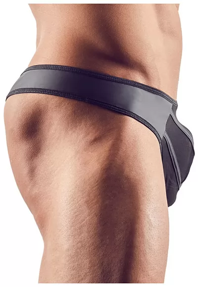 Mens powernet matte material thong