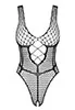 Naughty teddy fishnet Black B117