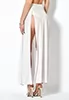 Saint Raphael white long slit skirt