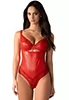 Sexy satiny red bodysuit Aliosa