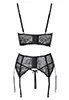 Shelf bustier suspender belt and string