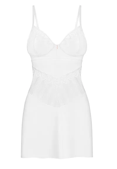 Alissium white chemise and thong