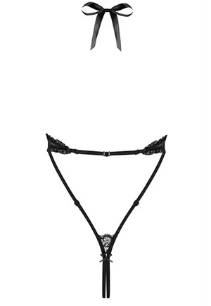 Black halter neck Open body