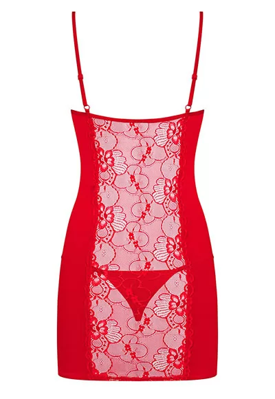 Chemise Lace Heartina Red