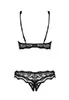 Crotchless lingerie lace 2 pcs Luvae Black