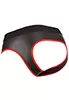 Mens jockstrap zip red trim