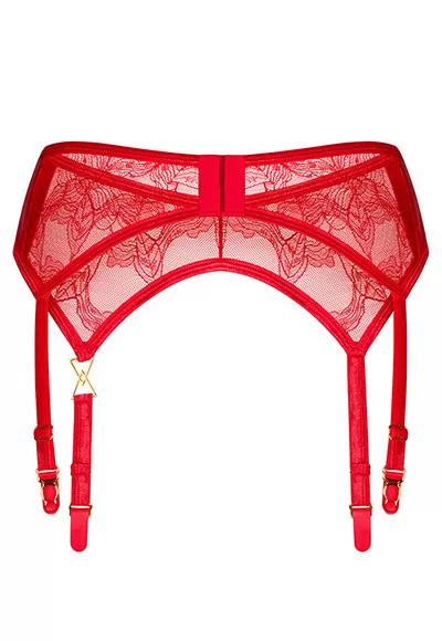 Red lace garter belt Aliosa