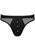 Sexy matte black thong for men