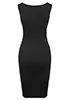 Bodycon dress cut-out neckline