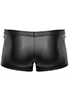 Boxer shorts snap button pockets matte black