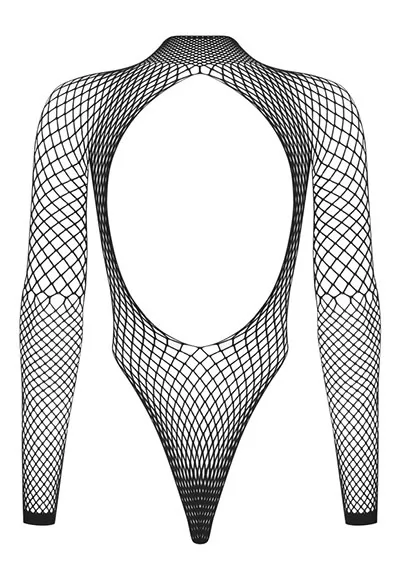 Peekaboo cutouts Fishnet Thong Teddy