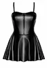 Zipped corset wetlook mini dress Dreamer