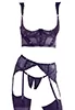 Daring shelf bralette bustier garter belt