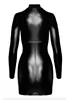 Long Sleeve Wetlook Mini Dress Chimera