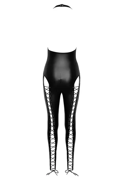 Matte look Jumpsuit with lacing