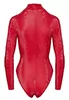 Red long sleeved bodysuit snake pattern