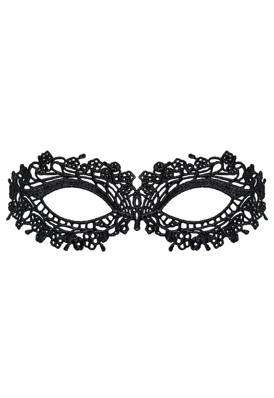 Elegant black lace mask