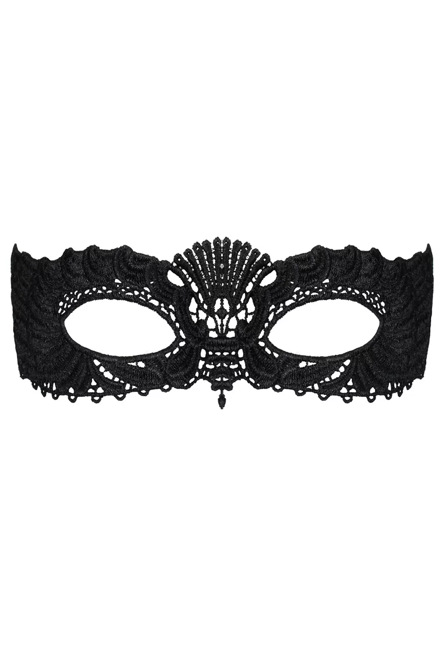 Soft black lace mask