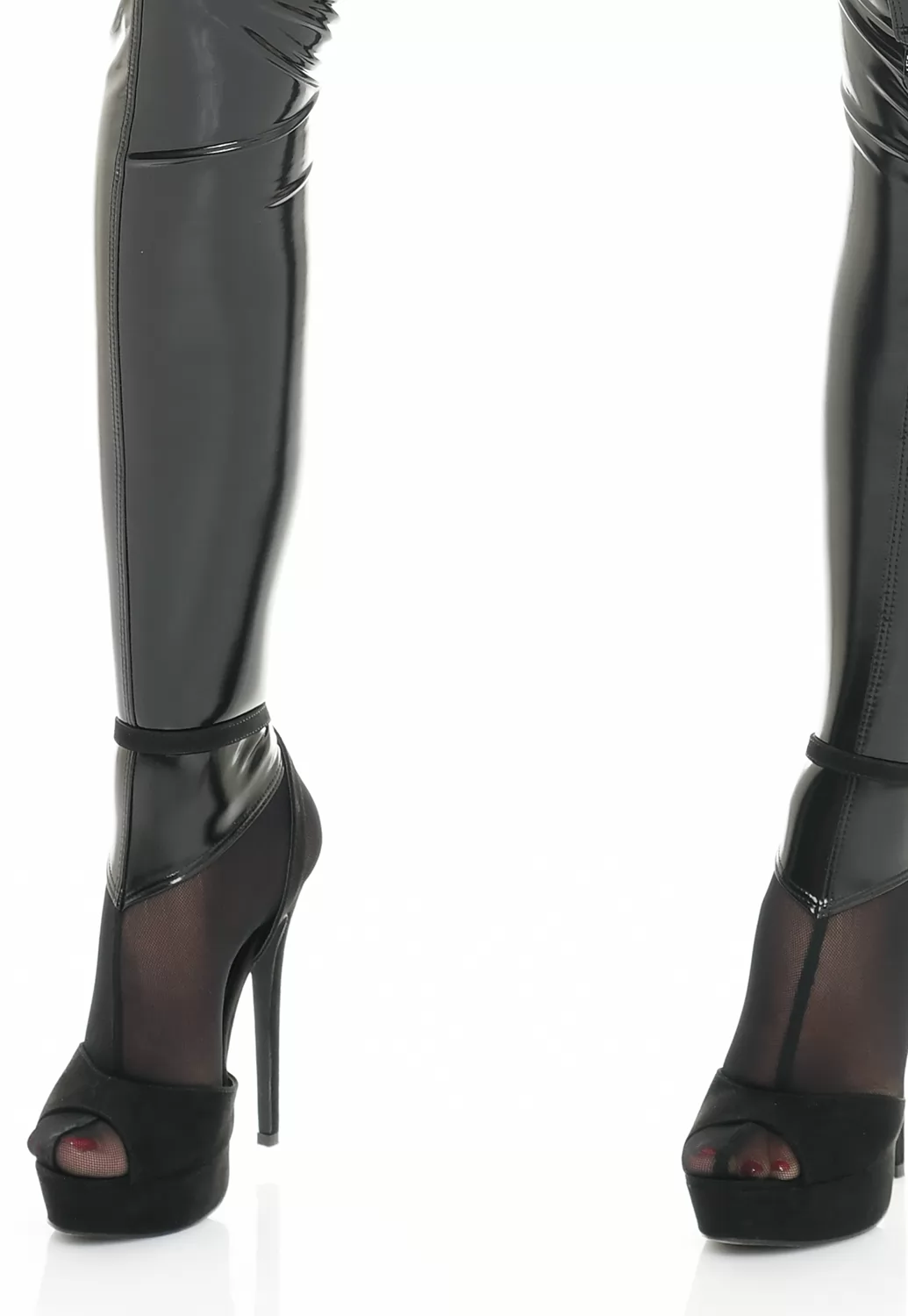 Sicilia black vinyl Stockings