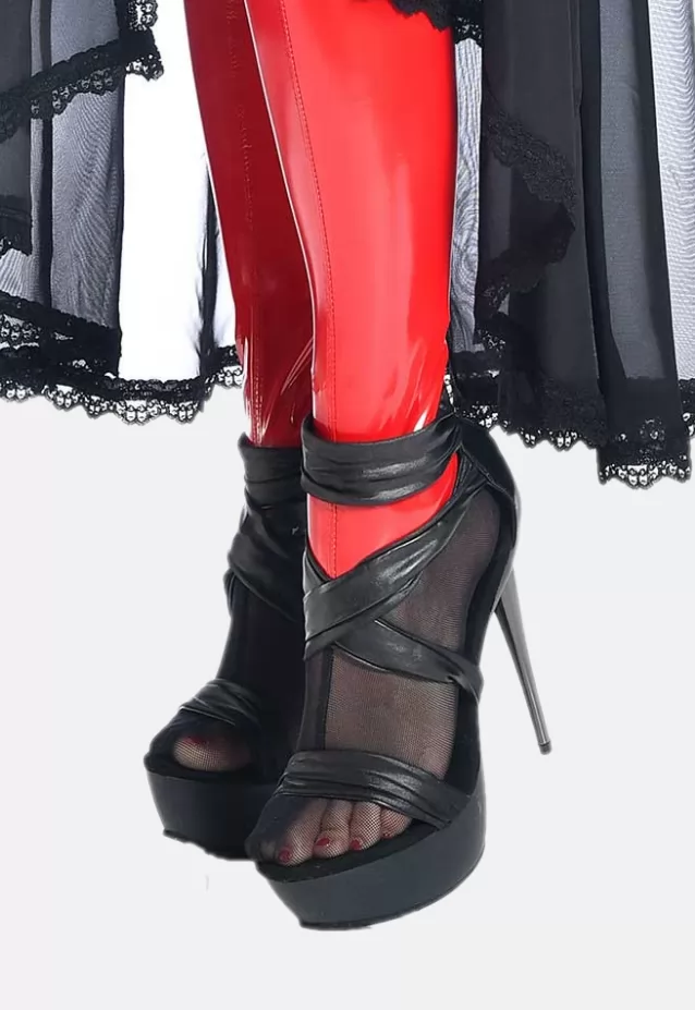 Sicilia red vinyl Stockings