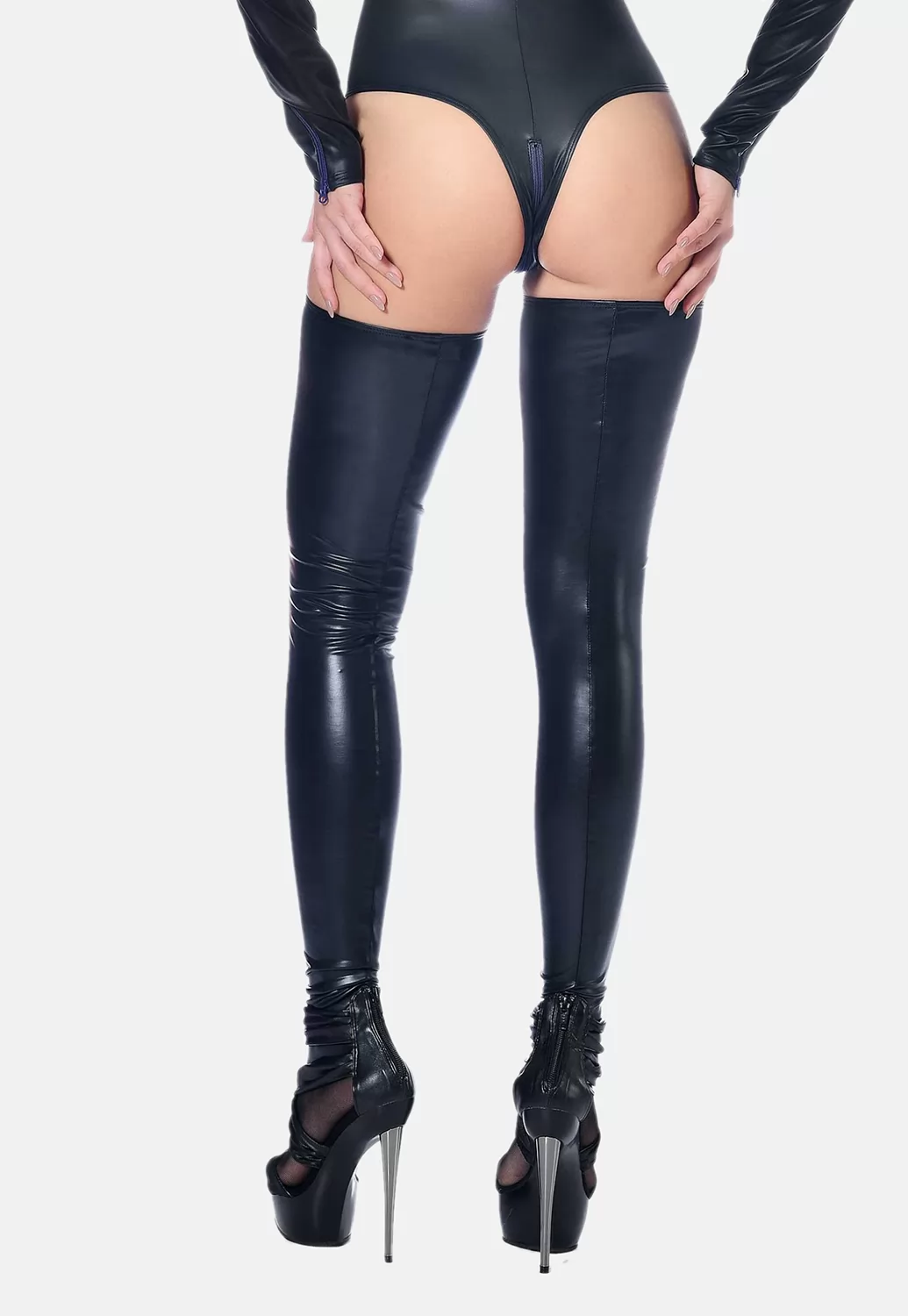 Sicilia wetlook Stockings