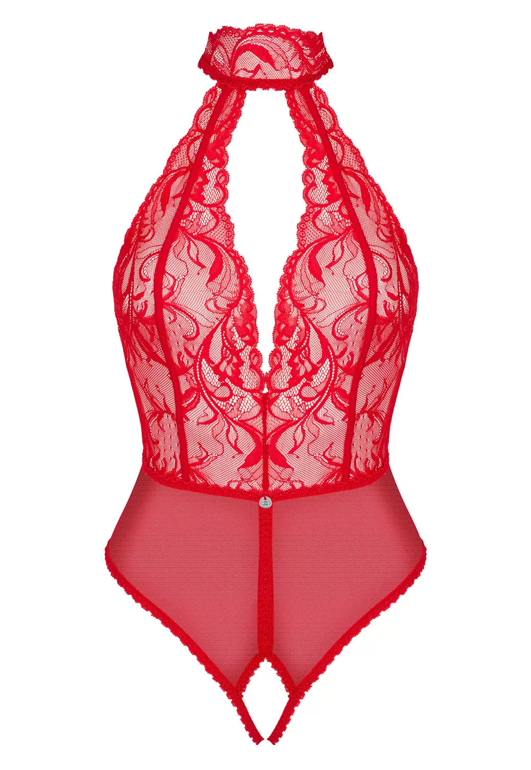 Dagmarie crotchless red bodysuit