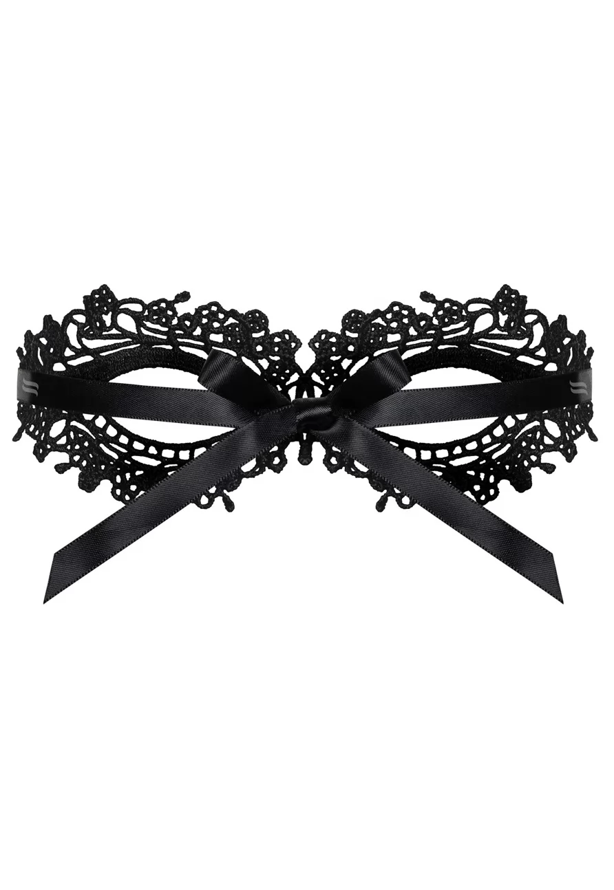 Elegant black lace mask