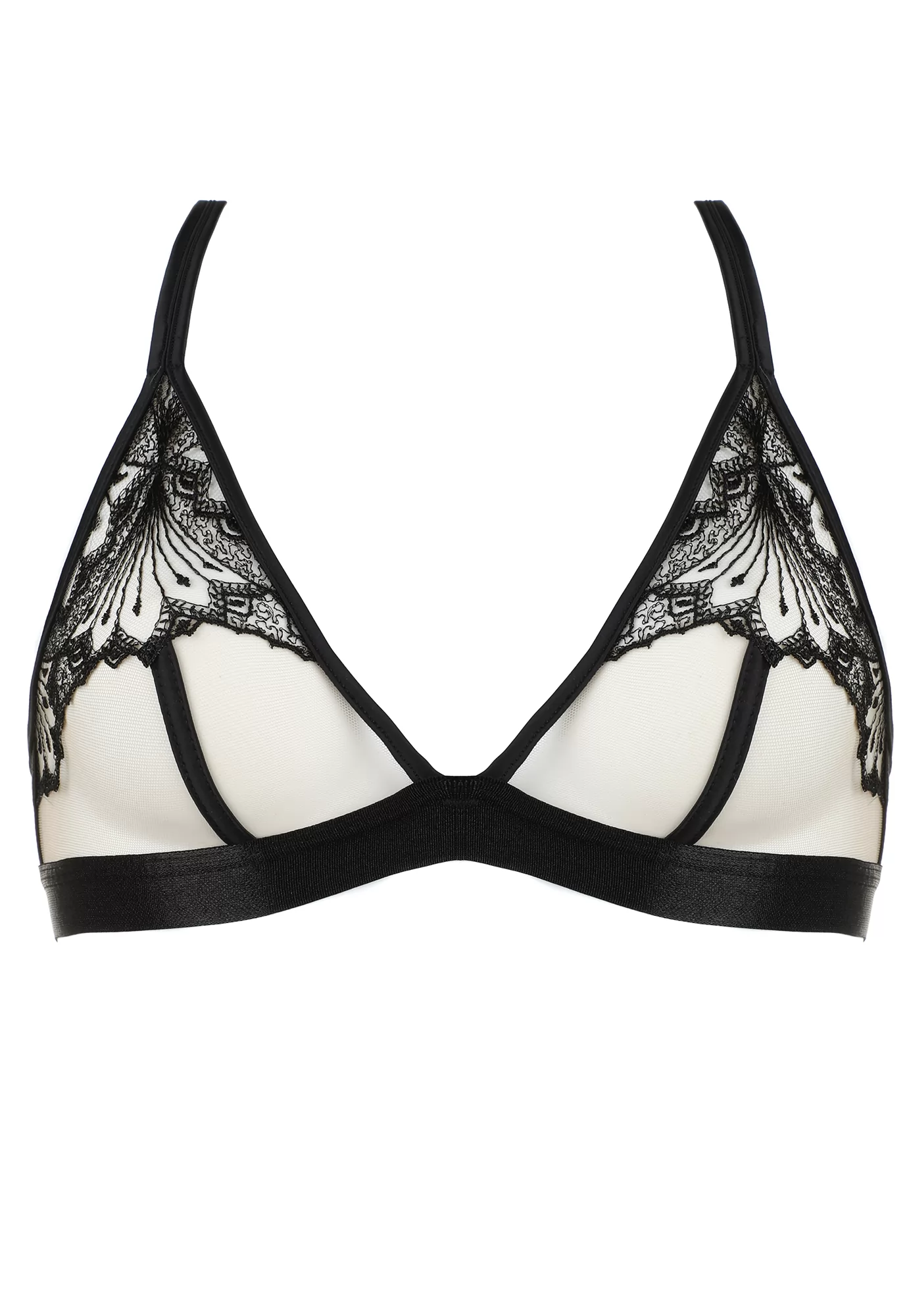 Hotel Desire black Triangle Bra Clandestine