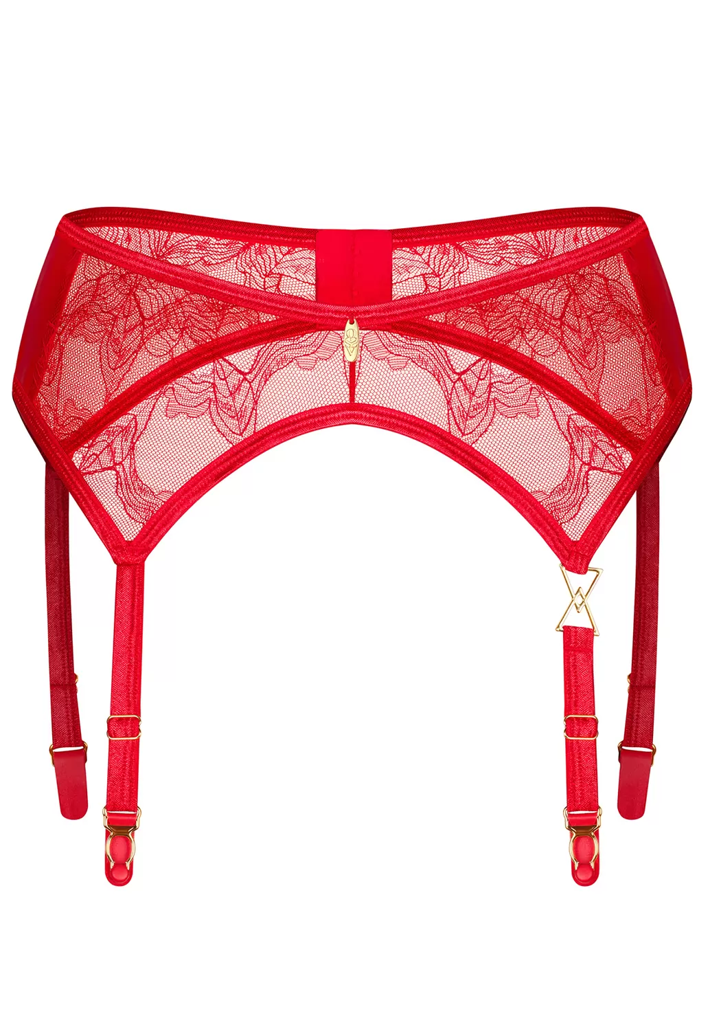 Red lace garter belt Aliosa