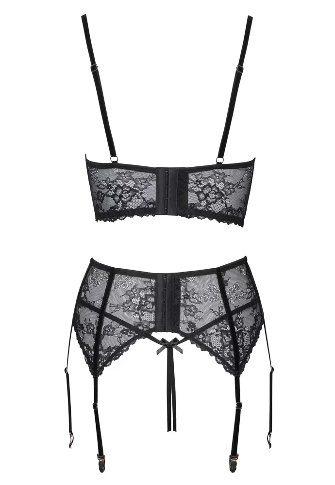 Shelf bustier suspender belt and string